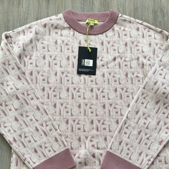 PLAYBOY Pink and Cream Patterned Sweater - Picture 2 of 7